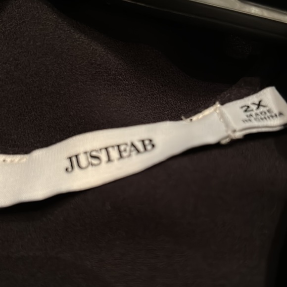 Black Jumpsuit with black tie size 2x - Picture 13 of 14